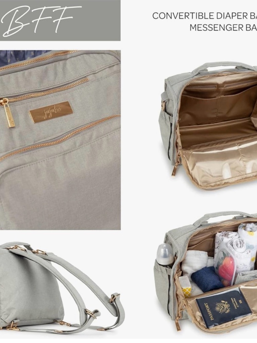 Jujube Convertible Diaper Bag and Shoulder Bag - Picture 7 of 8